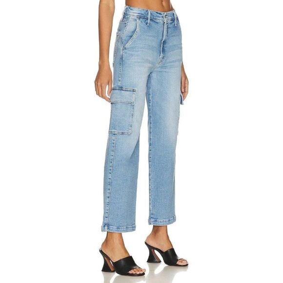 MOTHER Denim - Mother Size 30 Straight Up Rambler Cargo Ankle in Bad Romance Straight Jeans